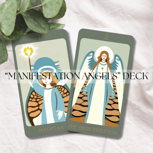 'Manifestation Angels' Custom Unique Printable Tarot Card Deck